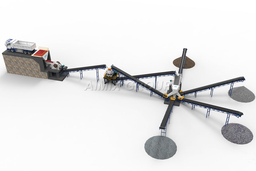 stationary stone cone crusher plant