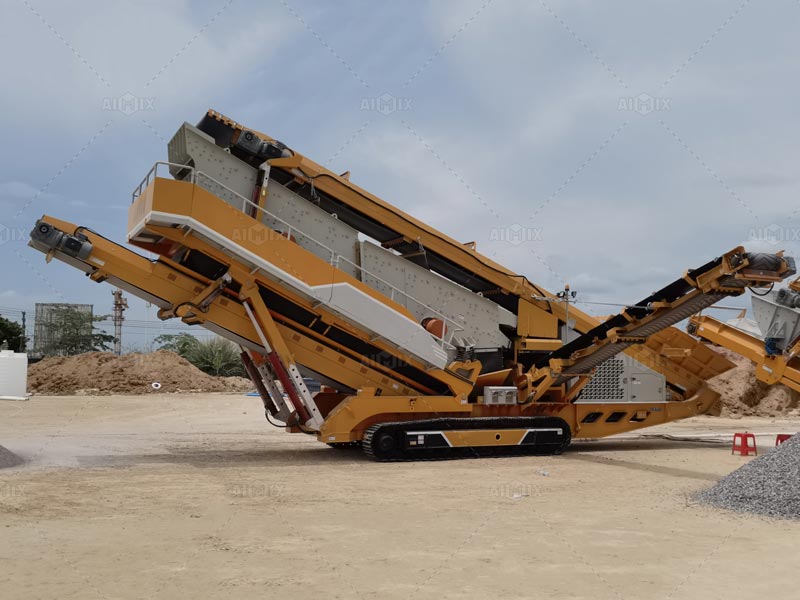 Mobile Stone Crushing And Screening Plant