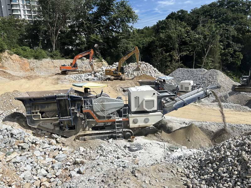 Andamine efficient impact stone crusher machine