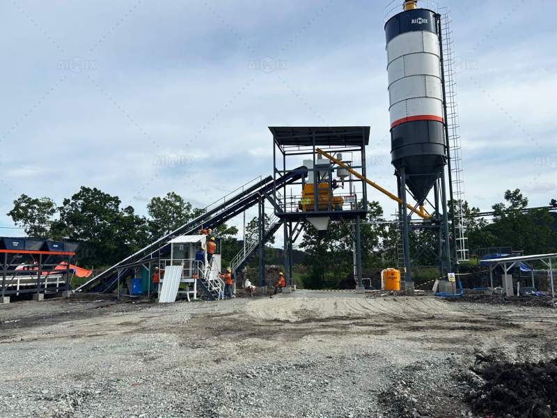 AJ40 concrete batching plant for sale