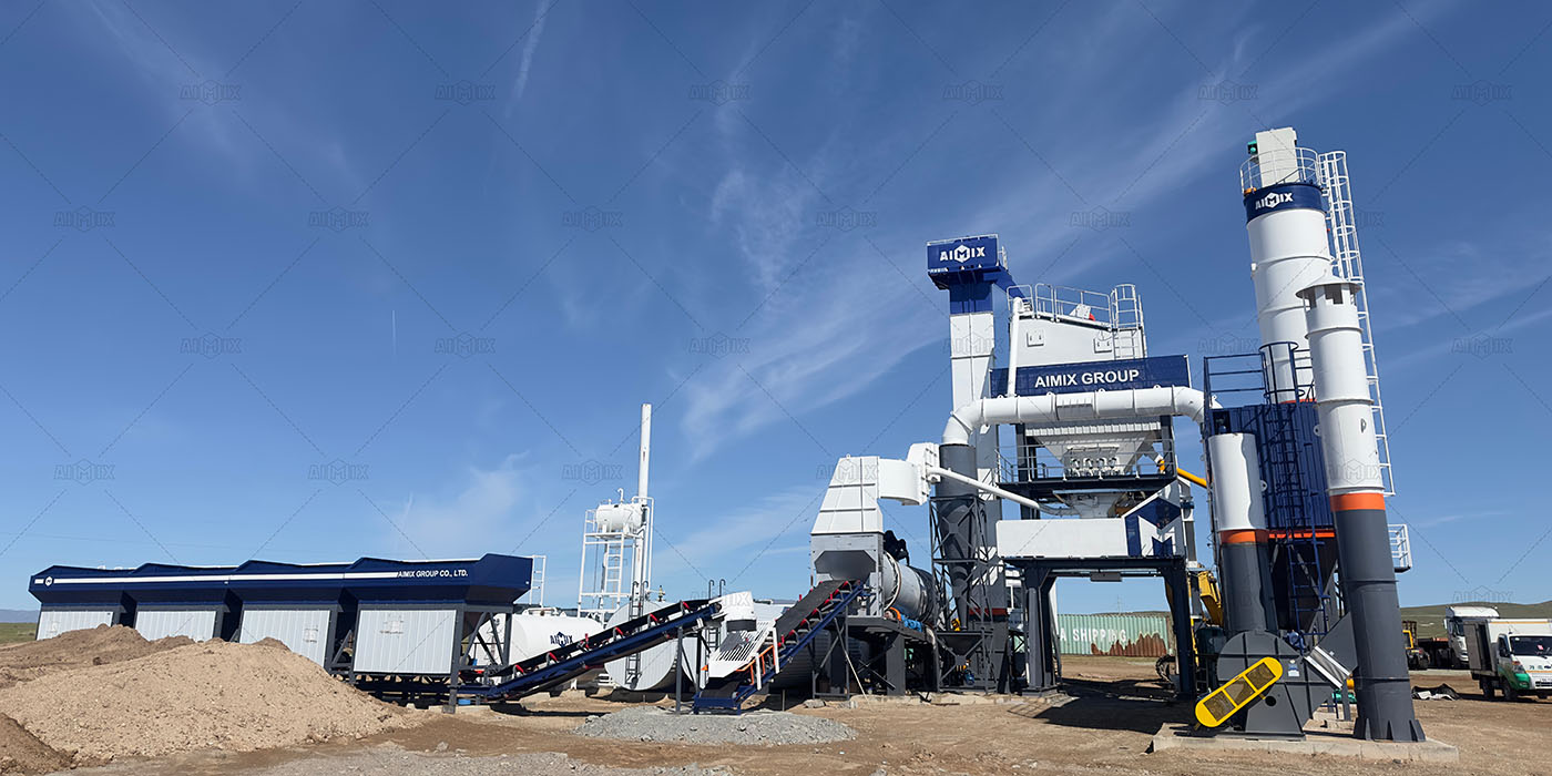80tph aggregate asphalt plant for asphalt road in Mongolia